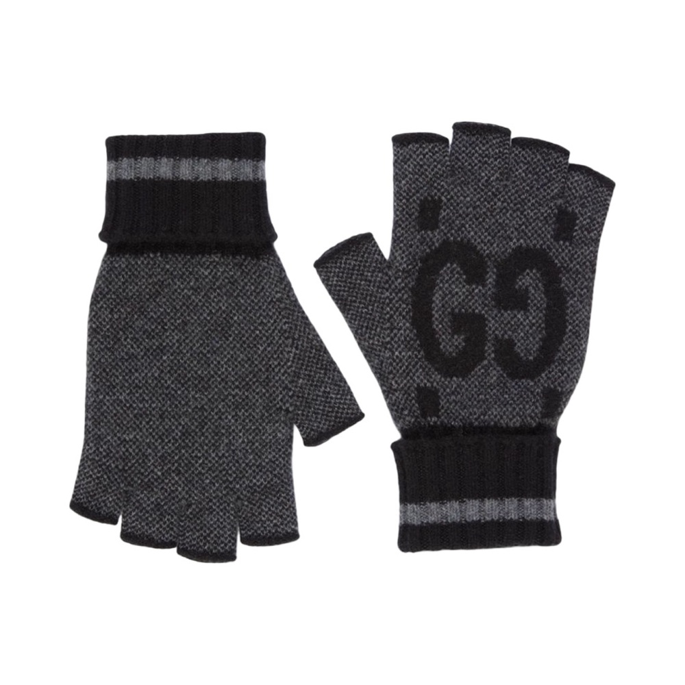 GUCCI CASHMERE FINGERLESS GLOVES